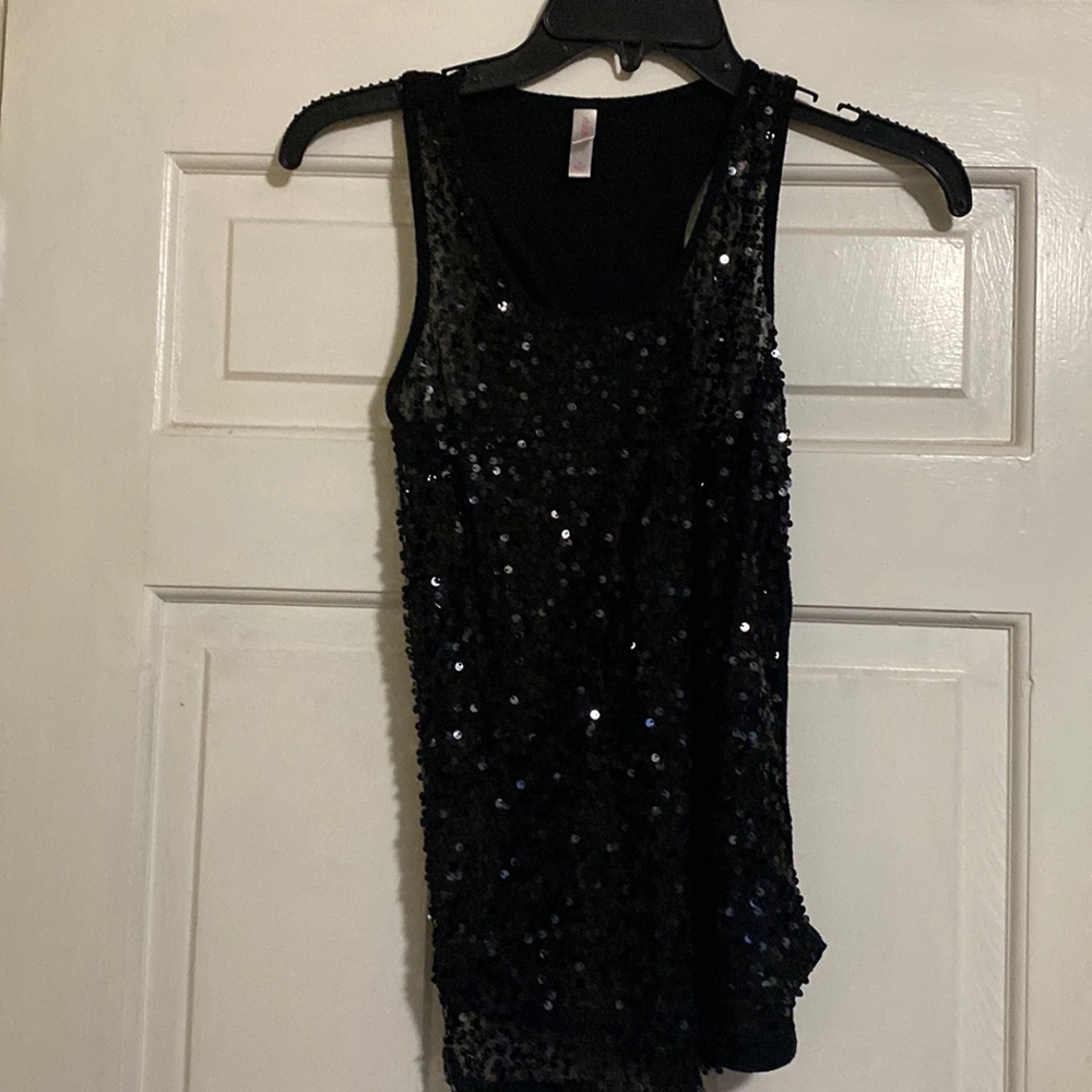 Black Sequin T-shirt